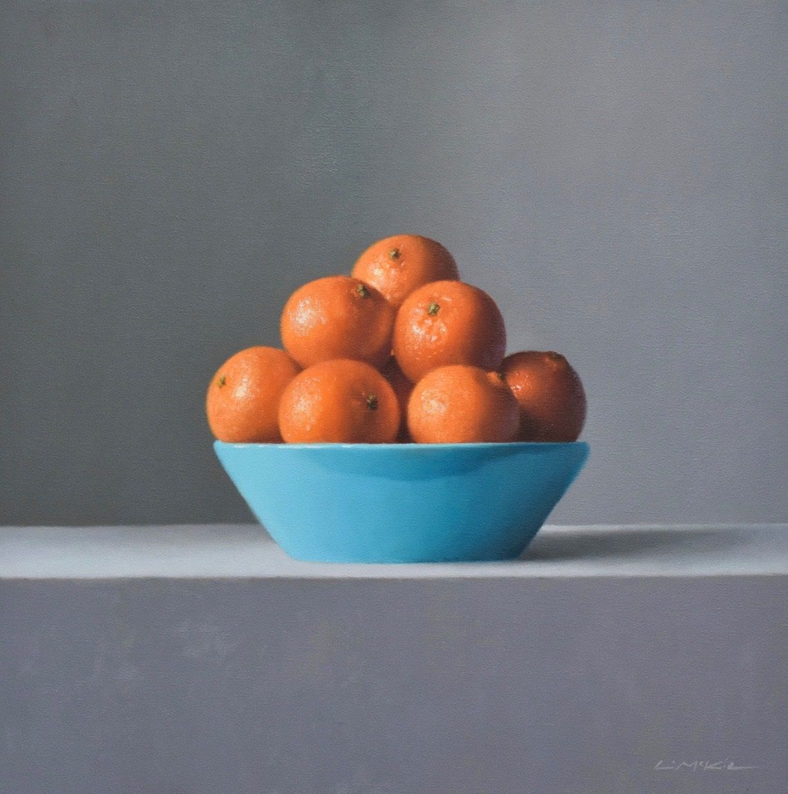 Clementines in Turquoise Bowl